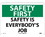 NMC 10" X 14" Vinyl Safety Identification Sign, Safety Is Everybody's Job, Price/each