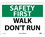 NMC 10" X 14" Vinyl Safety Identification Sign, Walk Don'T Run, Price/each