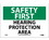 NMC 7" X 10" Vinyl Safety Identification Sign, Hearing Protection Area, Price/each