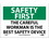NMC 7" X 10" Vinyl Safety Identification Sign, The Careful Workman Is The Best Safety D, Price/each