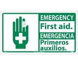 NMC SFA1 Emergency First Aid Sign - Bilingual