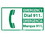 NMC 10" X 18" Vinyl Safety Identification Sign, 10 X 18 Emergency Dial 911/Emergencia, Price/each