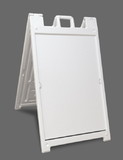 NMC SFS100 Deluxe White Signicade Stand, RIGID PLASTIC, 45