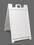 NMC SFS100 Deluxe White Signicade Stand, RIGID PLASTIC, 45" x 25", Price/each