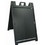 NMC SFS101 Deluxe Black Signicade Stand, RIGID PLASTIC, 45" x 25", Price/each