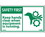 NMC SGA5LBL Safety First Keep Hands Clear When Running Equipment Label, Adhesive Backed Vinyl, 3" x 5", Price/5/ package