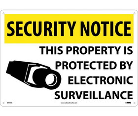 NMC SN18 Security Notice Electronic Surveillance Sign