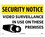 NMC 14" X 20" Plastic Safety Identification Sign, Video Surveillance In Use On These.., Price/each