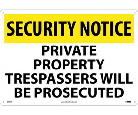 NMC SN27 Security Notice Private Property Sign