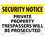 NMC 14" X 20" Plastic Safety Identification Sign, Private Property Tresp.., Price/each