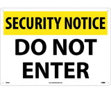 NMC SN30 Security Notice Do Not Enter Sign