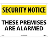 NMC SN31 Security Notice These Premises Are Alarmed Sign