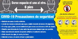 NMC SPBT62 Covid-19 Safety Precautions Banner Spanish