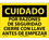 NMC 10" X 14" Vinyl Safety Identification Sign, Por Razones De Seguri.., Price/each