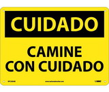 NMC SPC203 Caution Watch Your Step Sign - Spanish