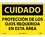 NMC 10" X 14" Vinyl Safety Identification Sign, Proteccion De Los Ojos Re- Querida En Es, Price/each