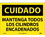 NMC 10" X 14" Vinyl Safety Identification Sign, Mantenga Todos Los Cilindros .., Price/each