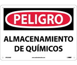 NMC SPD239 Danger Chemical Storage Area Sign - Spanish
