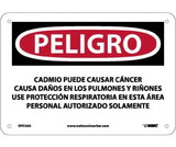 NMC SPD28 Cadmium May Cause Cancer Causes Sign - Spanish