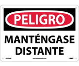 NMC SPD450 Danger Keep Off Sign - Spanish