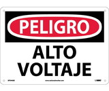 NMC SPD49 Danger High Voltage Sign - Spanish