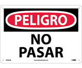 NMC SPD81 Danger No Trespassing Sign - Spanish