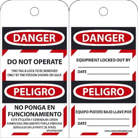 NMC SPLOTAG19ST Danger / Peligro Do Not Operate