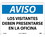 NMC 10" X 14" Vinyl Safety Identification Sign, Los Visitantes Deben Presentarse En La.., Price/each