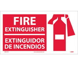 NMC SPSA121 Fire Extinguisher Bilingual Sign