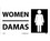 NMC 10" X 18" Vinyl Safety Identification Sign, Women Damas, Price/each