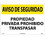NMC 14" X 20" Plastic Safety Identification Sign, Propiedad Privada Prohibido Traspasar, Price/each