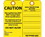 NMC 3" X 6" Safety Identification Tag, Scaffold Inspection Tag Yellow / Gromme, Price/25/ package