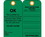 NMC 3" X 6" Safety Identification Tag, Scaffold Inspection Tag Green W/Grommet, Price/25/ package
