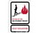 NMC SV61 In Case Of Fire Use Stairway For Exit Sign, ACRYLIC .118, 9" x 6", Price/each
