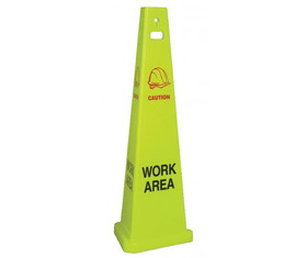 NMC TFS303 Work Area Trivu 3-Sided Safety Cone, PLASTIC, 40" x 15"