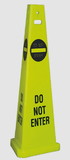 NMC TFS304 Do Not Enter Trivu 3-Sided Safety Cone, PLASTIC, 40