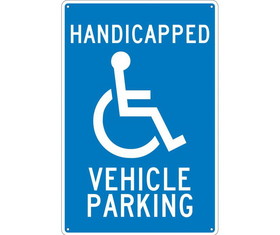 NMC TM10 Handicapped Vehicle Parking Sign