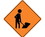 NMC TM114 Road Work Traffic Sign, Heavy Duty Aluminum, 24" x 24", Price/each