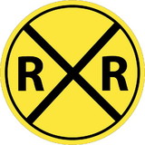 NMC TM118 Railroad Crossing Sign, Heavy Duty Aluminum, 30
