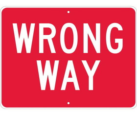 NMC TM133 Wrong Way Sign