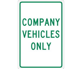 NMC TM138 Company Vehicles Only Sign