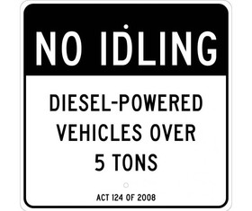 NMC TM144 Reserved Parking Van Accessible Sign, Heavy Duty Aluminum, 24" x 24"