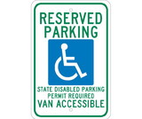 NMC TM148 Reserved Parking Permit Required Sign, Heavy Duty Aluminum, 18
