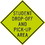 NMC TM199 Student Drop-Off And Pick-Up Area Sign, Heavy Duty Aluminum, 30" x 30", Price/each