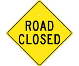 NMC TM211 Road Closed Sign, Heavy Duty Aluminum, 24