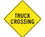 NMC TM217 Truck Crossing Sign, Heavy Duty Aluminum, 24" x 24", Price/each