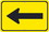 NMC TM249 Large Arrow One Direction Sign, Heavy Duty Aluminum, 12" x 18", Price/each