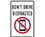 NMC 12" X 18" Aluminum Safety Identification Sign, Don'T Drive Distracted Traffic Sign, Price/each