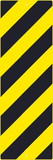 NMC TM267 Right Stripe Yellow Object Marker Sign, Heavy Duty Aluminum, 12