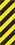 NMC TM267 Right Stripe Yellow Object Marker Sign, Heavy Duty Aluminum, 12" x 36", Price/each